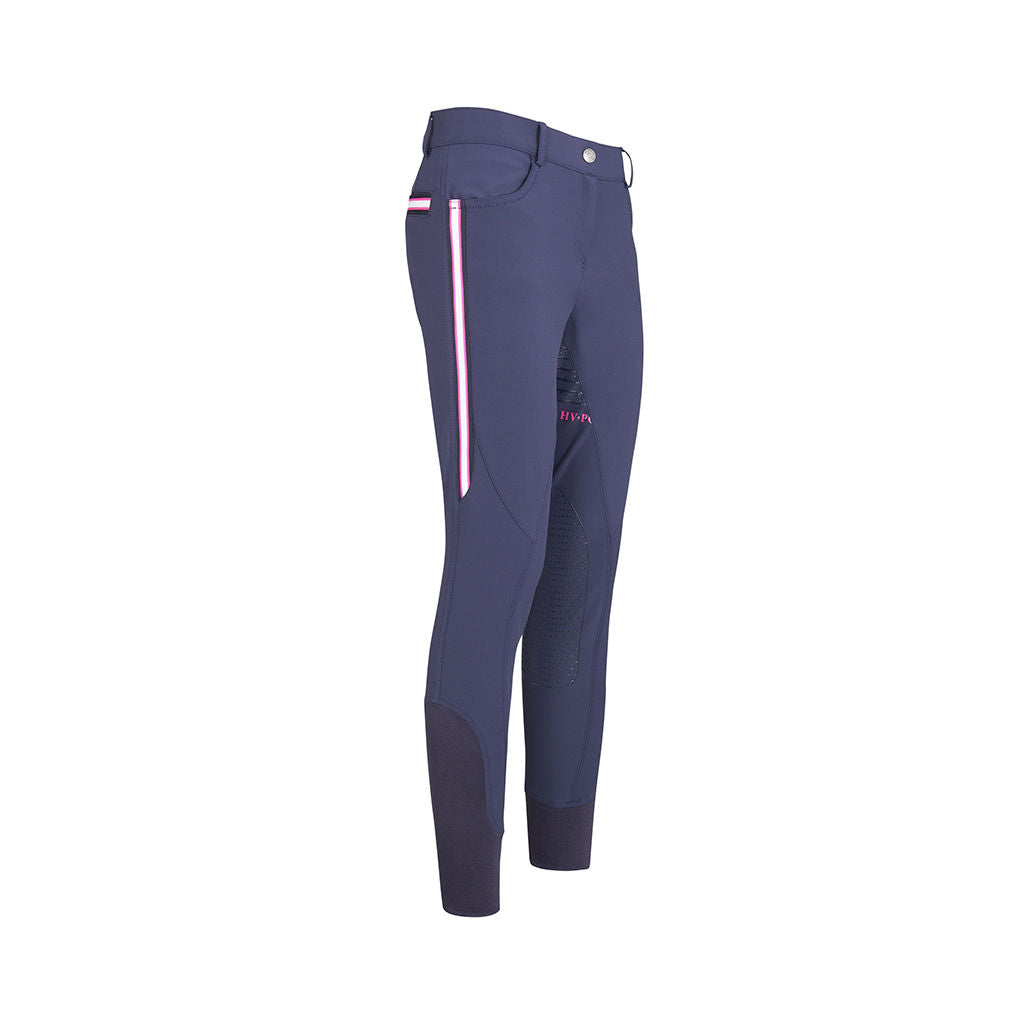 Ridebukser m full grip, HV Polo