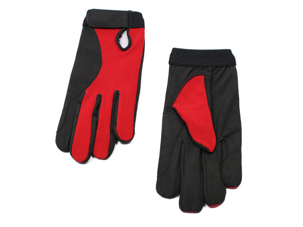 Let ridehandske sort/rød