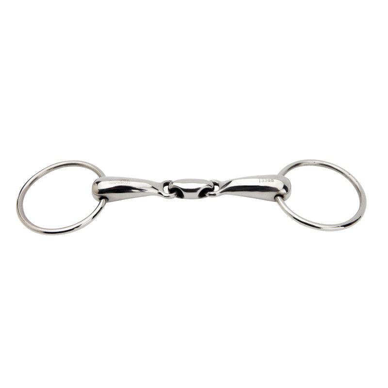 Snaffle, 3 delt trense bid. 19 mm