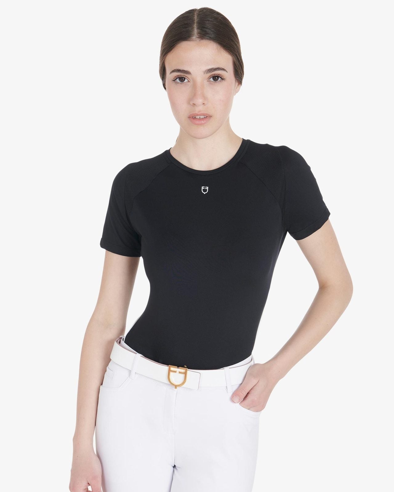 Equestro Women's slim fit technical training t-shirt