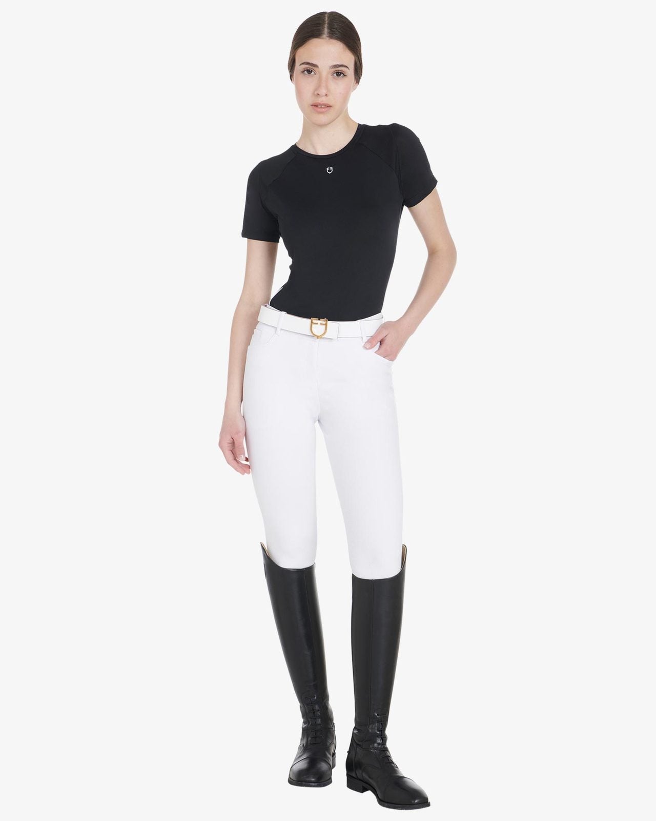 Equestro Women's slim fit technical training t-shirt