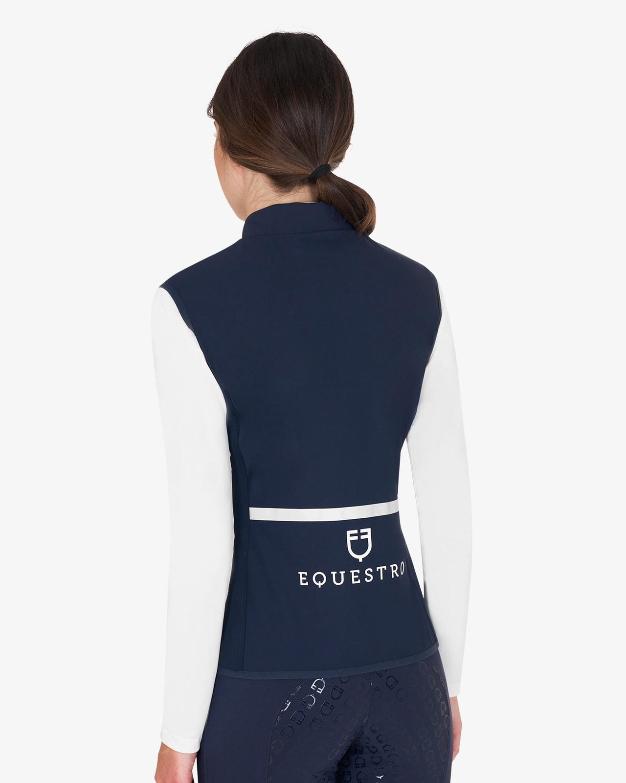 Equestro Women's slim fit vest in technical fabric