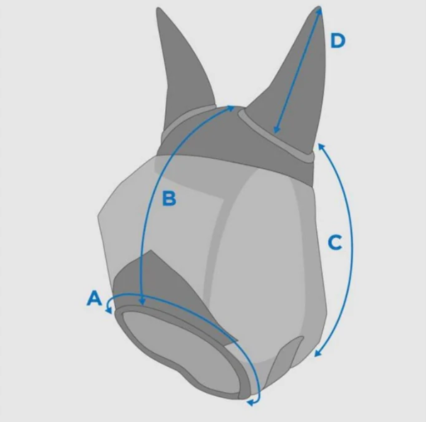 Nordic Horse Fluemaske - BLÅ